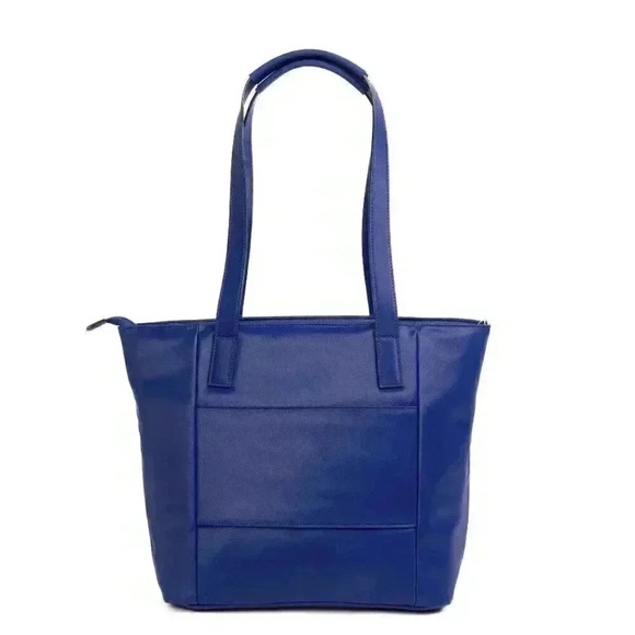 LUG Paddock Tote & Surrey Wallet in Satin Luxe VL (Vegan Leather) - Sapphire - Picture 3 of 16